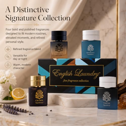 English Laundry Armour & Oxford Bleu Throne Crown: 0.68 fl oz Men’s Cologne Set