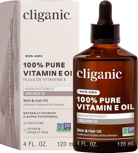 Vitamin E Oil 4 Fl Oz for Skin, Hair & Nails - Deep Nourishing Moisturizer