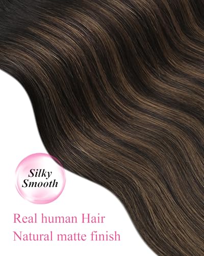 YoungSee Tape-In Hair Extensions 20 Inch for Wedding - Variation #Tape-A-#2/2/6