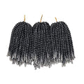 Spring Twist Crochet Hair 8 Inch - Grey M1B Variation of THIS Listing