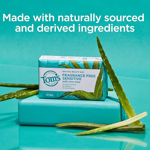 Tom's of Maine Natural Fragrance-Free Beauty Bar Soap - 5 oz Pack of 6