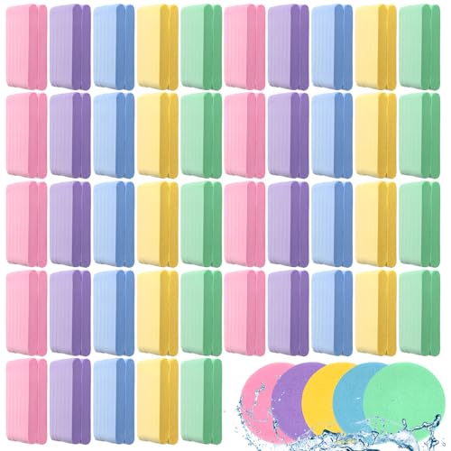 LemonRoad 50 Sets 10ml Glass Fine Mist Empty Perfume Bottles Wedding Favors for Guests Bulk Wedding Thank You Gift with Cards Mini Pearls and Bows Elegant Guest Return Gifts