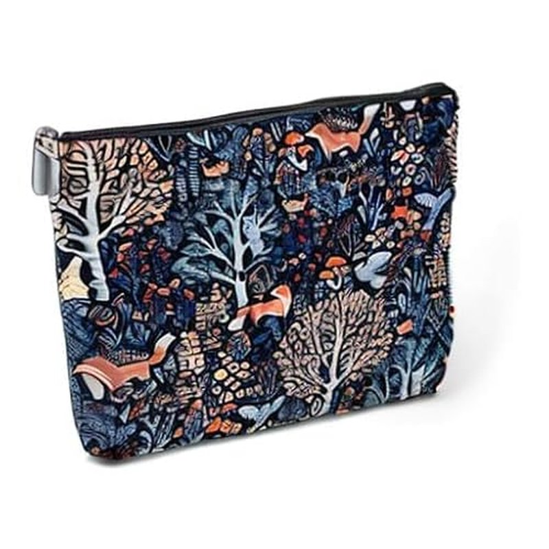 Cute Makeup Bag Funny Forest Fox Cosmetic Bags Fox Gifts Fox Supplies for Animal Foxes Lovers Women Girl Female Daughter Nurse Coworker Friend Sister Birthday Christmas Graduation Toiletry Bag