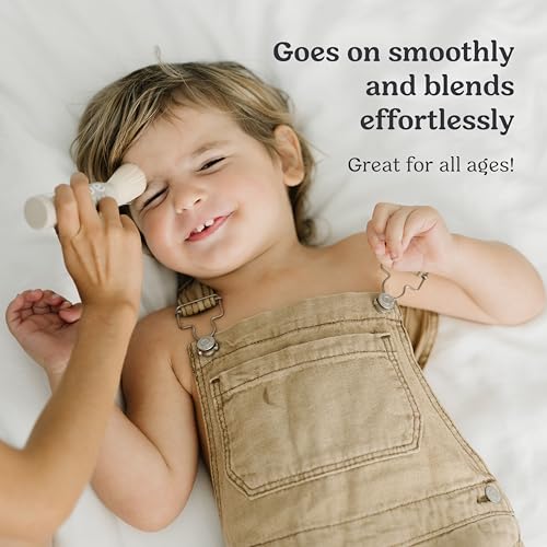 Roe Wellness- Kids SPF 50 Brush On Mineral Sunscreen Powder EWG, Reef-Friendly, Easy to Apply for Kids, Babies & Parents