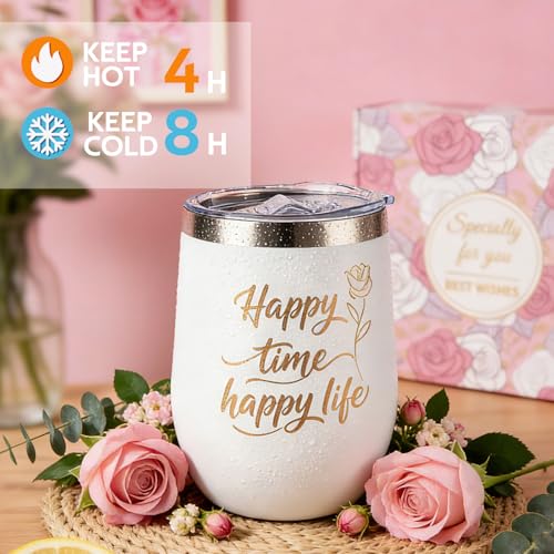Self Care Spa Gift Set for Women - Cozy Blanket, Eye Mask, Fuzzy Socks & Tumbler