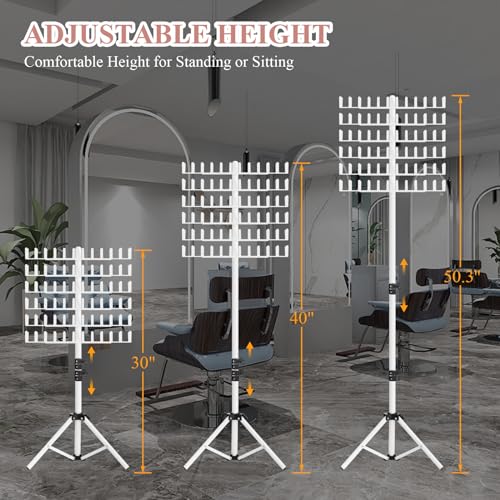 Adjustable Hair Braiding Rack with 144 Pegs, Organizer & Tools