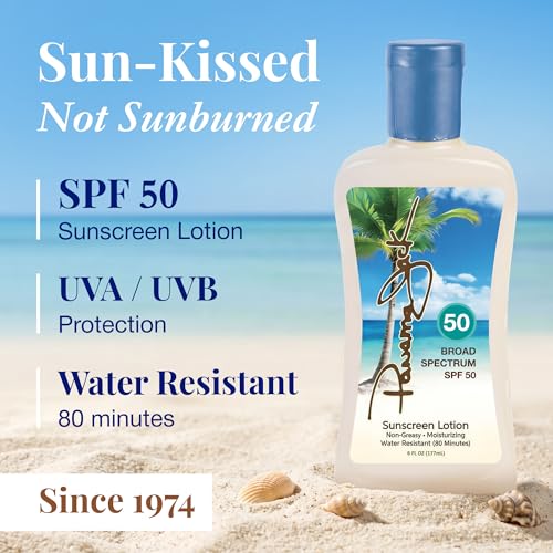Panama Jack Sunscreen Tanning Lotion Pack with SPF 8, 30 & 50 - Golden Days Variation