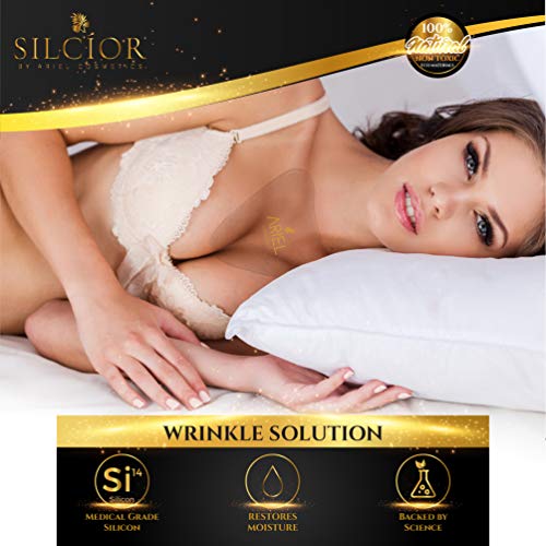 Anti-Wrinkle Silicone Chest Pads 4 Pack - Reusable, Skin-Friendly Support - Variation of THIS listing: 1 Count (Pack of 4)
