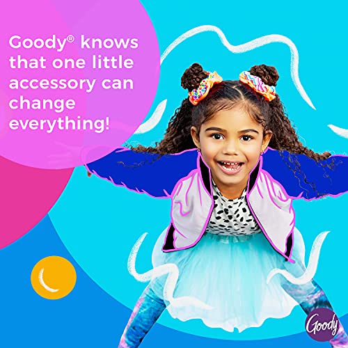 Goody Kids Rainbow Polka Dot Headbands Pack of 4 - Comfortable All-Day Hair Accessories