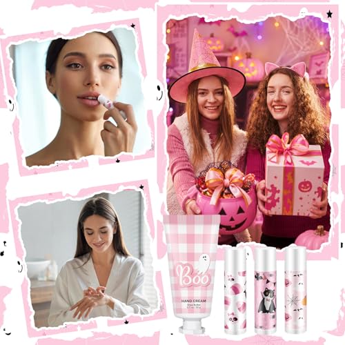 Halloween Boo Lip Balm & Hand Cream Gift Set – 144 Pcs Party Favors (Variation: Halloween Boo) by Heigble
