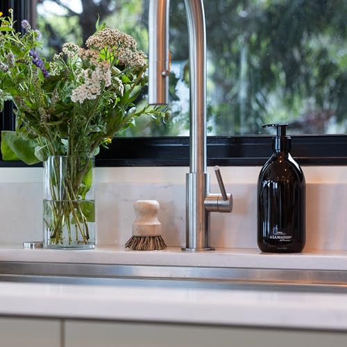 A LA MAISON French Liquid Hand Soap - Jasmine & Santal - Refillable 16.5oz in Amber Glass Bottle