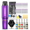 Wireless Tattoo Machine Kit with 1050mAh Battery - Purple