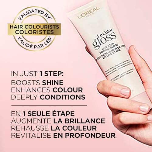 L'Oreal Paris Le Color Gloss One Step In-Shower Toning Hair Gloss - Silver / 4 Fl Oz (Pack of 2)