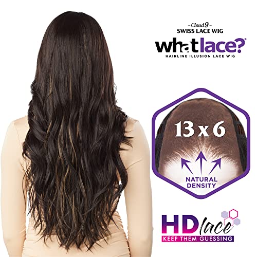 Synthetic Lace Front Wig - 13x6 Balayage Chocolate, Pre-Plucked HD Lace, Natural Hairline