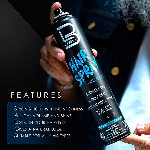 Long Lasting Strong Hold Hair Spray 13.52 Fl Oz Pack of 4 - Men & Women
