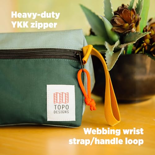 3L Travel Dopp Kit for Personal Care Essentials - Navy/Navy, Triangular Shape, Recycled Nylon