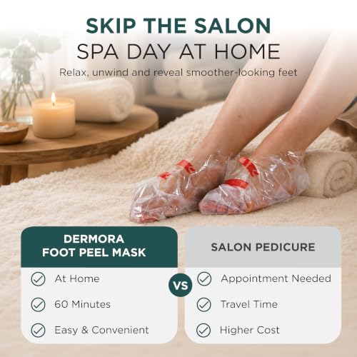 Foot Peel Mask 4 Pairs - Exfoliating Foot Peeling Socks for Smooth Feet - Regular / Original