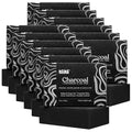Keika Charcoal Black Soap Bar 12-Pack for Eczema, Psoriasis, Oily Skin - 5 oz Each