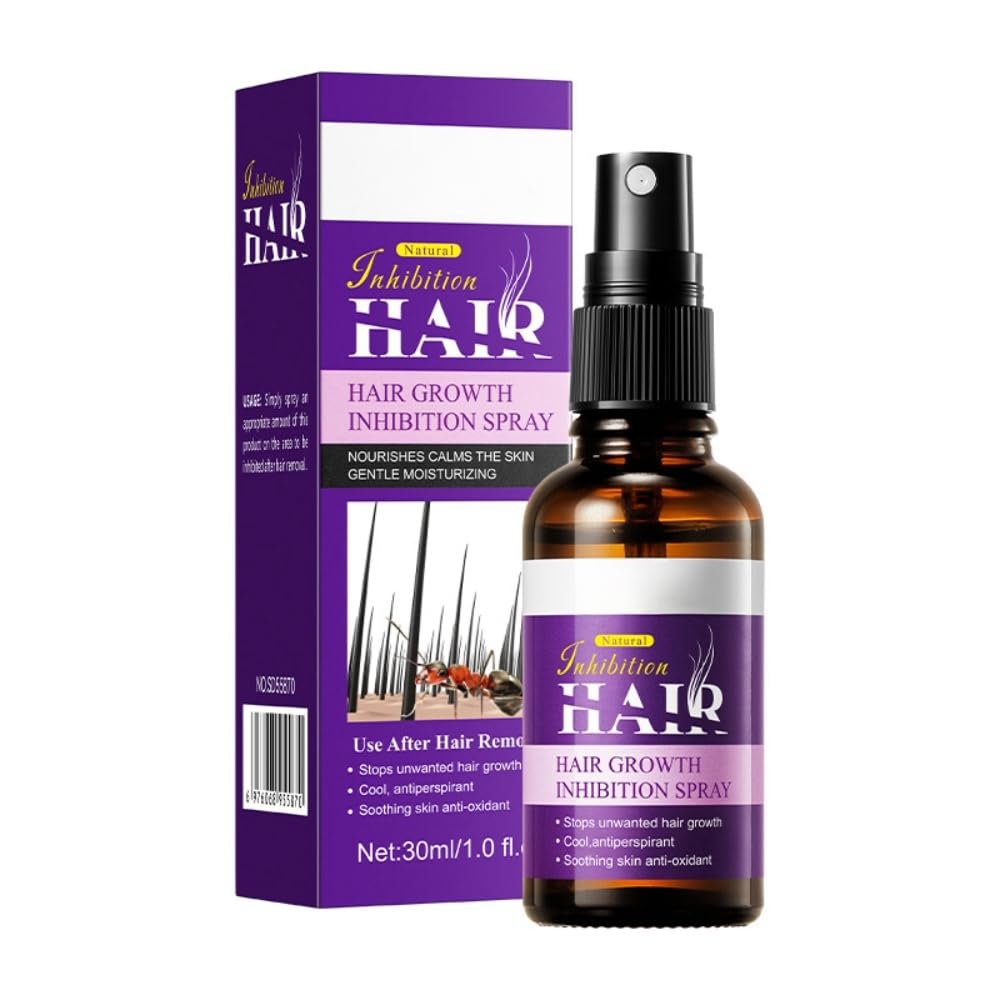 Hair Inhibitor Spray, Hair Inhibitor For Face, Soothing Hair Growth Inhibitor for Face, Underarms, Legs, More, Hair Inhibitor, After Wax Care for Women & Men.