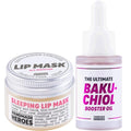 Perfect Pout & Glowing Skin Set: Handmade Heroes 100% Natural Vegan Lip Mask & Bakuchiol Booster Oil
