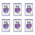 Vegan Coconut & Shea Butter Triple Milled Bar Soap - Fresh Violet Scent, 6 oz, Pack of 6