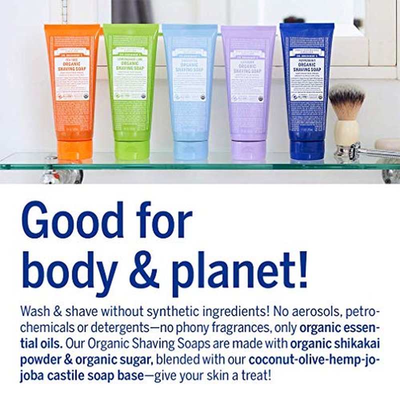 Dr Bronners, Shave Gel Lemongrasss Lime Organic, 7 Fl Oz