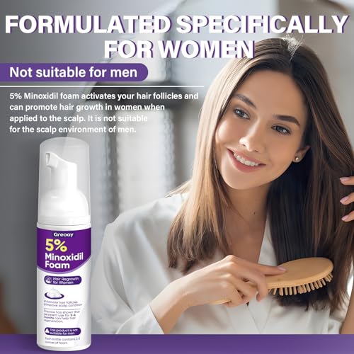 Women’s 5% Minoxidil Hair Growth Foam for Thinning Hair - Nourishing Scalp Treatment