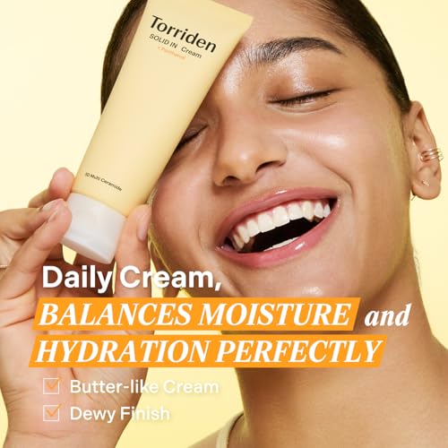 Torriden SOLID IN Ceramide Cream 70ml (2.36 fl. oz.) | Ceramide Moisturizer for Healthy Skin Barrier, Soothing, Nourishing | 5 types of Ceramide, Allantoin, Panthenol