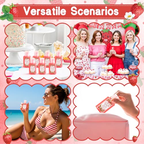 30 Strawberry Baby Shower Party Favors Mini Aloe Vera Gels - Guest Gifts