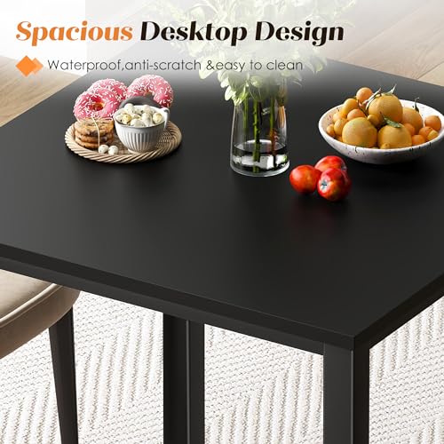 Small Computer Desk 31.5x23.6 Inch Gaming Desk Black - Compact Home Office