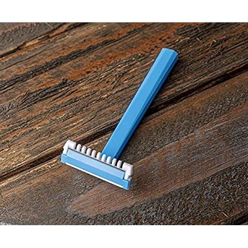 Disposable Body Razor for Men (10 Pack) - Sensitive Body Razors/Blades (Blue)