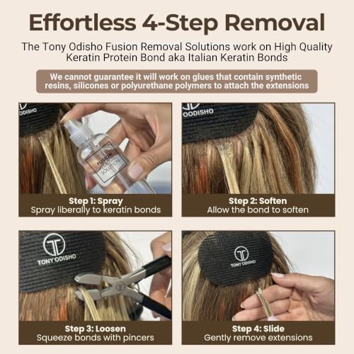 Tony Odisho Hair Extension Remover - Keratin Bond & Fusion Solvent 8oz