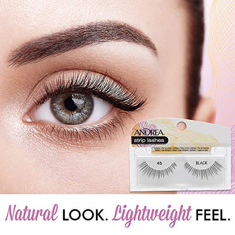 Andrea False Lashes Style 45 - Black 4 Pairs
