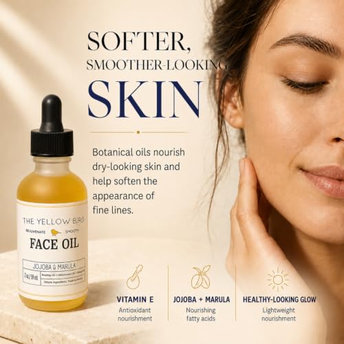 Marula & Jojoba Face Oil for Gua Sha & Dermaplaning - Lightweight, 2 oz