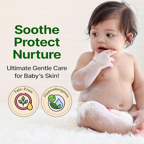 Talc Free Baby Powder - For Babies & Kids, Baby Powder For Kids, Baby Skin Care, Hypoallergenic, Talc Free Powder, Heals Diaper Rashes, Quick Moisture Absorbing, 100 GM (Pack of 1)