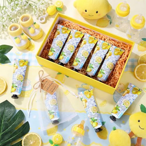 Capri Lemon Hand Cream Party Favors - 48 Sets for Baby Shower & Events