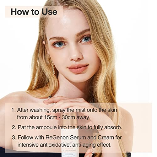 OxygenCeuticals ReGenon Activator ? Antioxidant Ampoule Mist with Camellia Flower Water, Oat Seed Extract, Lecithin & Oxygen, Hydrating & Brightening Toner Mist. 3.38 fl.oz (100ml)
