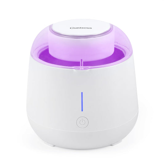 Guntsous Ultrasonic Retainer Cleaner Machine: 45kHz Medium Frequency Stain Away Plus Sonic Cleaner with Three Professional LED Lights for Denture Dental Jewelry Ring Mouth Night Guard Aligner