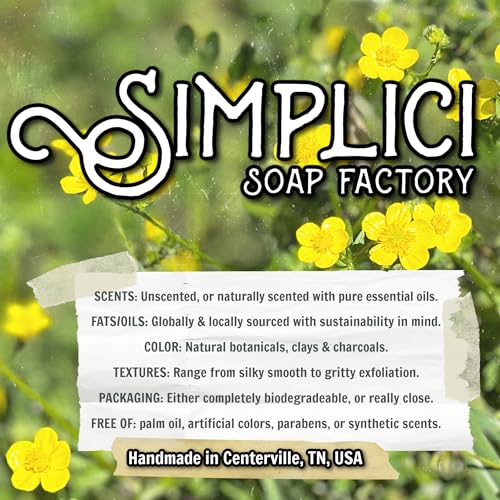Oatmeal Honey Natural Bar Soap Set - Long-Lasting Fragrance-Free 6 Bars