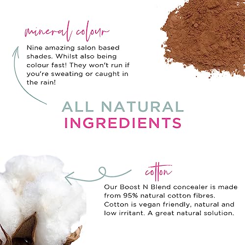 Dark Brown Hair Volumizer & Concealer Powder for Thinning Hair - Cotton Fibers, 25g