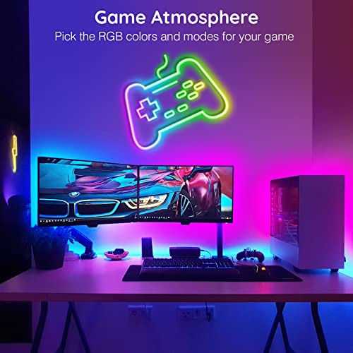 AILBTON 100FT RGB LED Neon Rope Lights - Waterproof Outdoor Flexible Strip with App/Remote, Music Sync, Multiple Modes