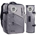 Asaya Grey Chef Knife Backpack with 20-Pocket Knife Roll - Professional Culinary Bag