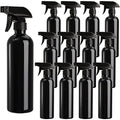 16oz Plastic Spray Bottles - Leakproof Mist & Stream for Cleaning & Personal Use