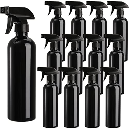 16oz Plastic Spray Bottles - Leakproof Mist & Stream for Cleaning & Personal Use