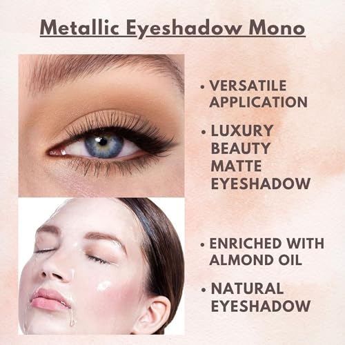 Velveteen Matte Eyeshadow Mono, 228 - Eye Makeup, Pressed Powder EYESHADOW with Almond Oil - Intense or Subtle Shading - 0.105 oz