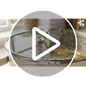 16 Quart Ceramic Coated Stock Pot with Lid - Nonstick, Oven Safe, All Stove Compatible - Black