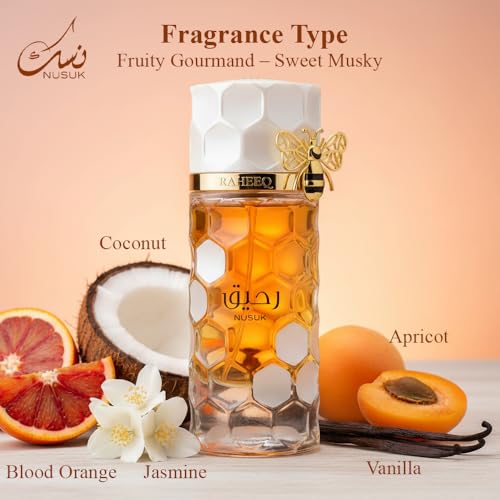 Nusuk Raheeq Women’s Long-Lasting Citrus Vanilla Perfume 100ml