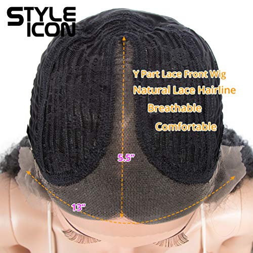 Long Wavy Lace Front Wig 32 Inch Synthetic Hair with Middle Part