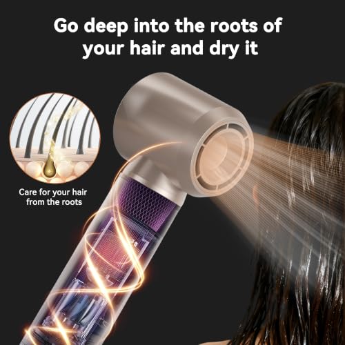Blow Dryer Brush 5-in-1 Negative Ion Styling Tool - Champagne Gold
