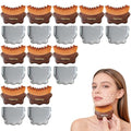 Lymphatic Contour Face Brush - Facial Sculpting & Anti-Puffiness Tool | Ultra Soft Dry Brush for Jawline Massage & Lymphatic Drainage | Ergonomic Design (Brown, 10pc)